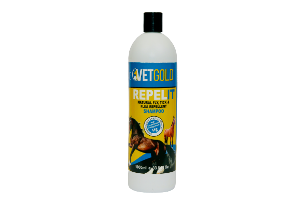 VetGold Shampoo Repel It Natural Fly, Tick & Flea Repellent 1000ml